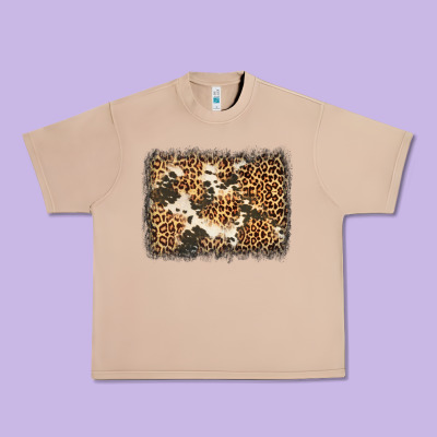 Distressed Leopard Cowhide Background Urban Heavy Tee Designed By Jasminsmagicworld