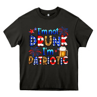 Asphalt I'm not drunk I'm patriotic Heavy Core Tee - Neo Western