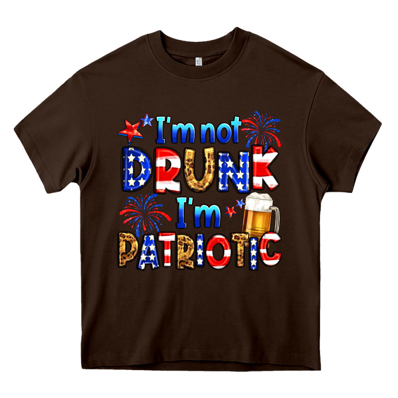 I'm Not Drunk I'm Patriotic Heavy Core Tee by Neo Western | Teevron