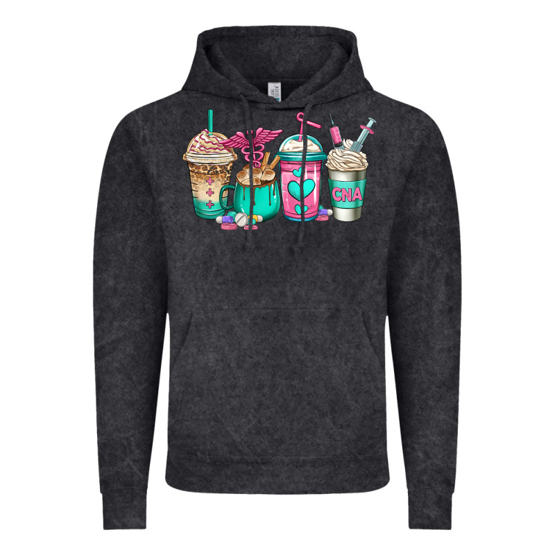 Cna Nurse Coffee Cups Vintage Hoodie by Jasminsmagicworld | Teevron