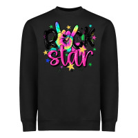 Black rock star Heavyweight Sweatshirt - MaliasSmallBusiness