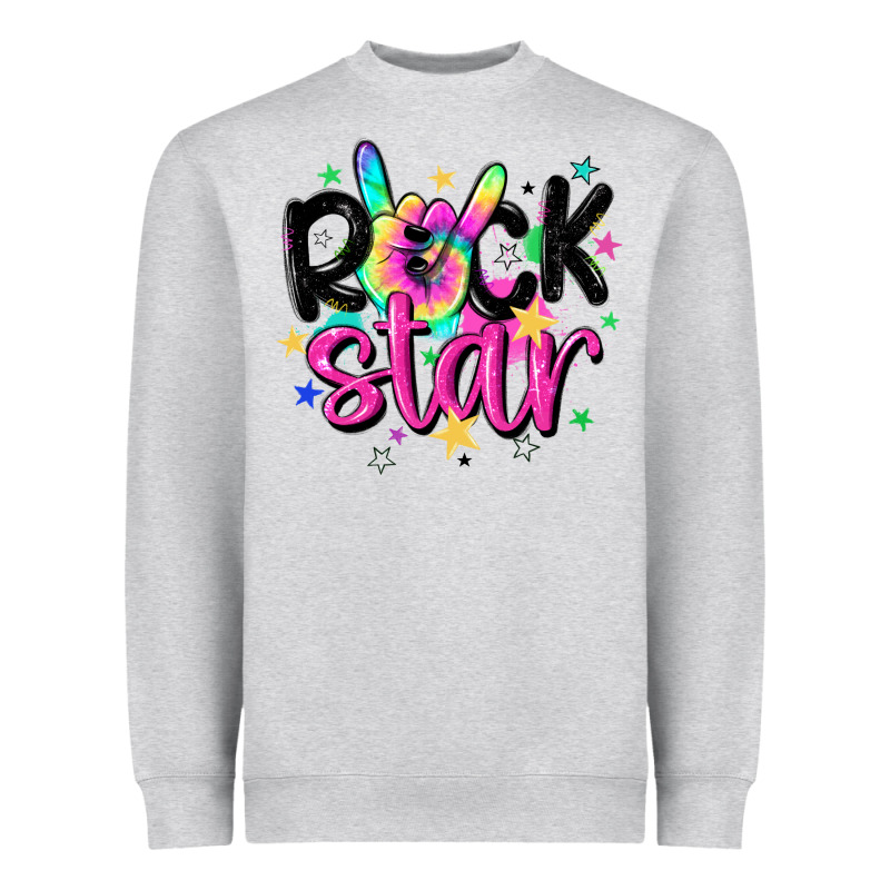 Rock Star Heavyweight Sweatshirt by MaliasSmallBusiness | Teevron