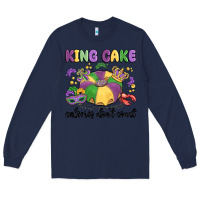 Navy king cake calories don't count Long Sleeve Tee - MaliasSmallBusiness