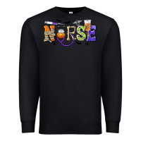 Black Halloween Nurse Premium Sweatshirt - texasbilliewilder
