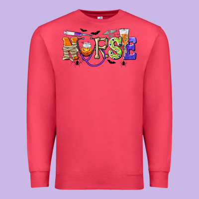 Halloween Nurse Premium Sweatshirt Designed By Texasbilliewilder
