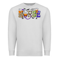 Dove Grey Halloween Nurse Premium Sweatshirt - texasbilliewilder