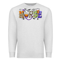 Oatmeal Heather Halloween Nurse Premium Sweatshirt - texasbilliewilder