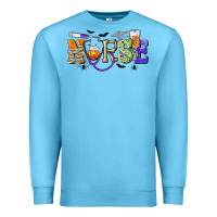 Ocean Blue Halloween Nurse Premium Sweatshirt - texasbilliewilder