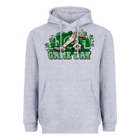 Heather Grey Game day Soccer Heavyweight Hoodie - NancyCooperArtShop
