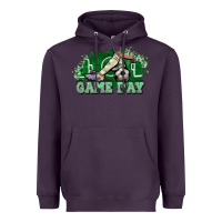 Plum Game day Soccer Heavyweight Hoodie - NancyCooperArtShop