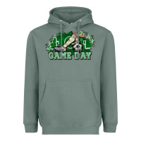 Sage Game day Soccer Heavyweight Hoodie - NancyCooperArtShop
