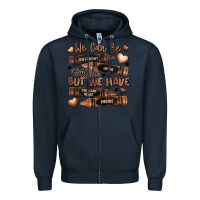 Navy we can be different on the outside but we have the Zipper Hoodie - LillyAllenDesigns