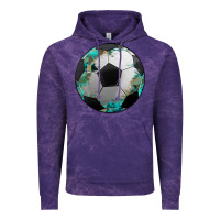 Cloud Purple western sport soccer camouflage turquoise pattern Vintage Hoodie - Artiststas