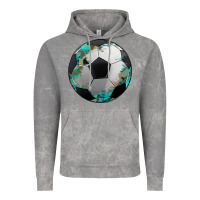 Cloud Rock western sport soccer camouflage turquoise pattern Vintage Hoodie - Artiststas