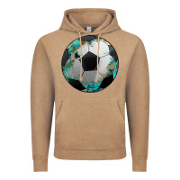 Vintage Coffee western sport soccer camouflage turquoise pattern Vintage Hoodie - Artiststas