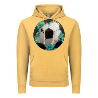 Vintage Mustard western sport soccer camouflage turquoise pattern Vintage Hoodie - Artiststas