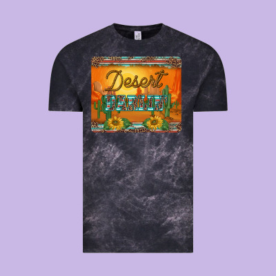 Western Desert Darlin Sunset Serape Leopard Sunflowers Mousepad Vintage Tee Designed By Barkaloodesign