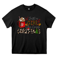 Black just a girl who loves christmas Heavy Core Tee - CowhideDigitalArt