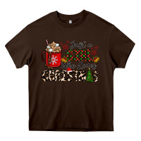 Chocolate Brown just a girl who loves christmas Heavy Core Tee - CowhideDigitalArt