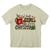 Mossy just a girl who loves christmas Heavy Core Tee - CowhideDigitalArt