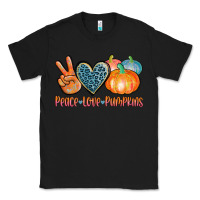 Black peace love pumpkins Classic Tee - AdoDesignShop