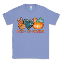 Colony Blue peace love pumpkins Classic Tee - AdoDesignShop