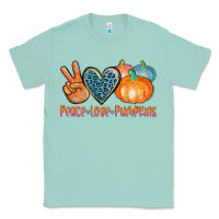 Seafoam peace love pumpkins Classic Tee - AdoDesignShop