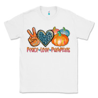White peace love pumpkins Classic Tee - AdoDesignShop