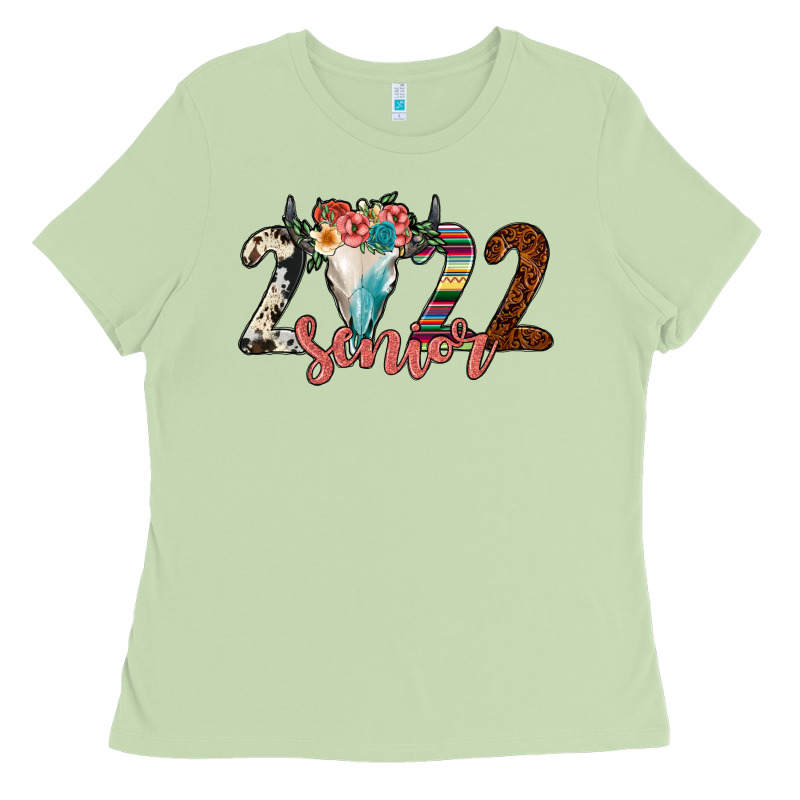 2022 Senior Bull Skull Ladies Tee by JahusDesignShop | Teevron