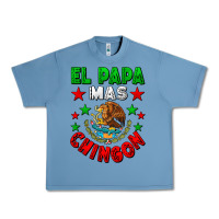 Pebble Blue El Papa Mas Chingon Mexican Urban Heavy Tee - LillyAllenDesigns