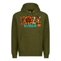 Army Green Cozy season Thanksgiving Premium Hoodie - NancyCooperArtShop
