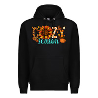 Black Cozy season Thanksgiving Premium Hoodie - NancyCooperArtShop