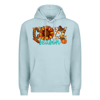 Blue Mist Cozy season Thanksgiving Premium Hoodie - NancyCooperArtShop