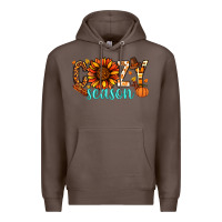 Coffee Cozy season Thanksgiving Premium Hoodie - NancyCooperArtShop