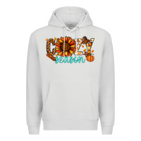 Dove Grey Cozy season Thanksgiving Premium Hoodie - NancyCooperArtShop