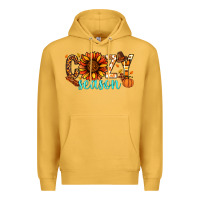 Mustard Cozy season Thanksgiving Premium Hoodie - NancyCooperArtShop