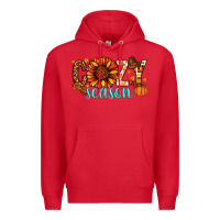 Red Cozy season Thanksgiving Premium Hoodie - NancyCooperArtShop