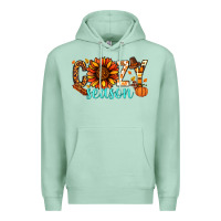 Seafoam Cozy season Thanksgiving Premium Hoodie - NancyCooperArtShop