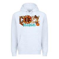 White Cozy season Thanksgiving Premium Hoodie - NancyCooperArtShop