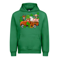 Emerald St. Patrick's farm animals and truck Urban Hoodie - OliviaCreatesArt