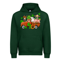 Forest Green St. Patrick's farm animals and truck Urban Hoodie - OliviaCreatesArt