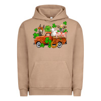 Pigment Burro St. Patrick's farm animals and truck Urban Hoodie - OliviaCreatesArt