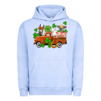 Pigment Grape Ice St. Patrick's farm animals and truck Urban Hoodie - OliviaCreatesArt