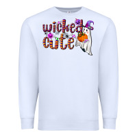 White wicked cute Premium Sweatshirt - NancyCooperArtShop