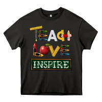 Asphalt teach love inspire Heavy Core Tee - BarkalooDesign