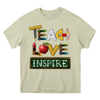 Mossy teach love inspire Heavy Core Tee - BarkalooDesign