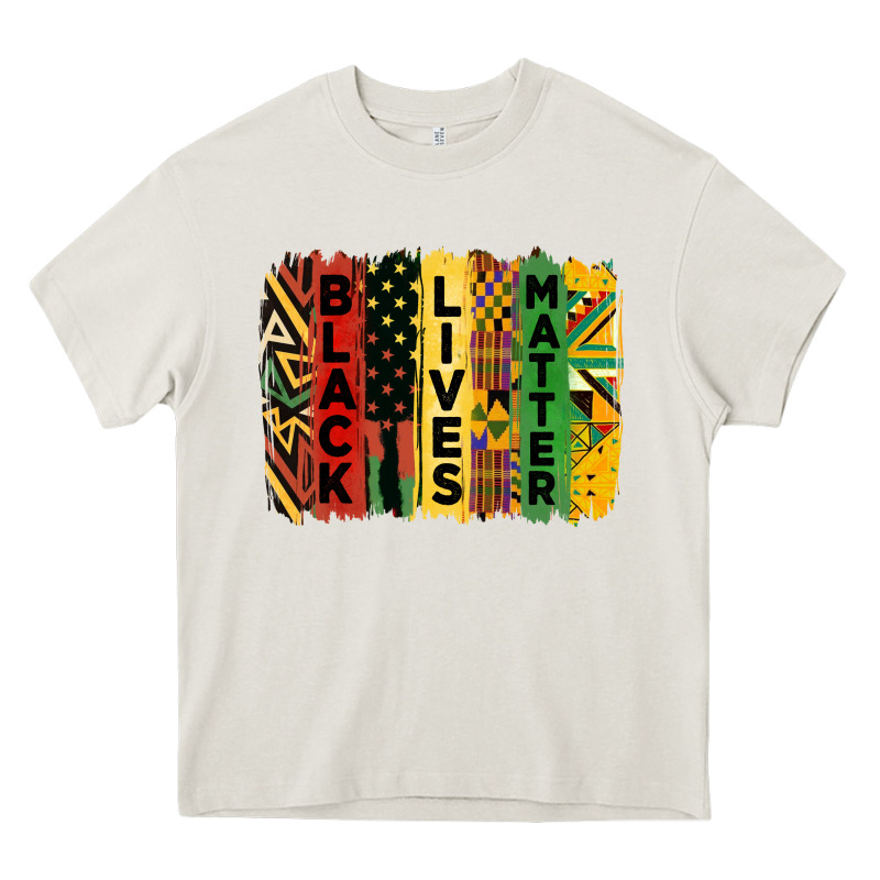 Junetheenth Black Livesmatter Brush Stroke Heavy Core Tee by HRA Design Shop | Teevron