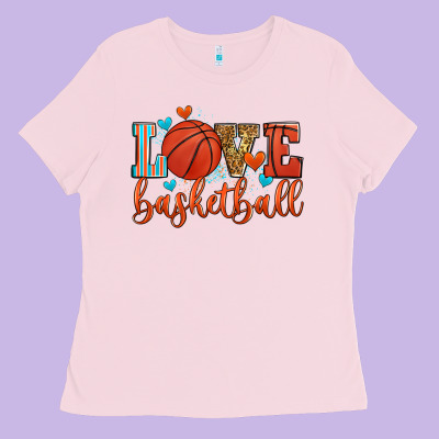 Love Basketball Ladies Tee Designed By Zillion Design Studio