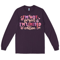 Plum i'm not perfect i'm limited edition Long Sleeve Tee - MaliasSmallBusiness