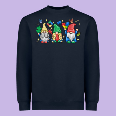 Autism Gnome Heavyweight Sweatshirt Designed By Maliassmallbusiness